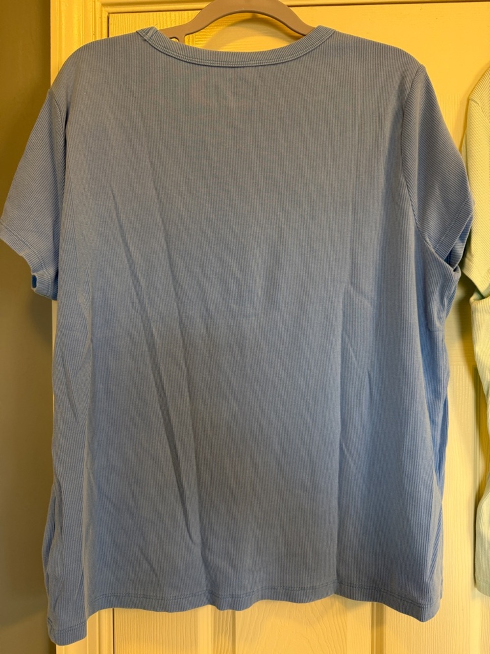 GAP Crew Neck Ribbed Tee Pair - Sky Blue & Mint - Picture 7 of 8